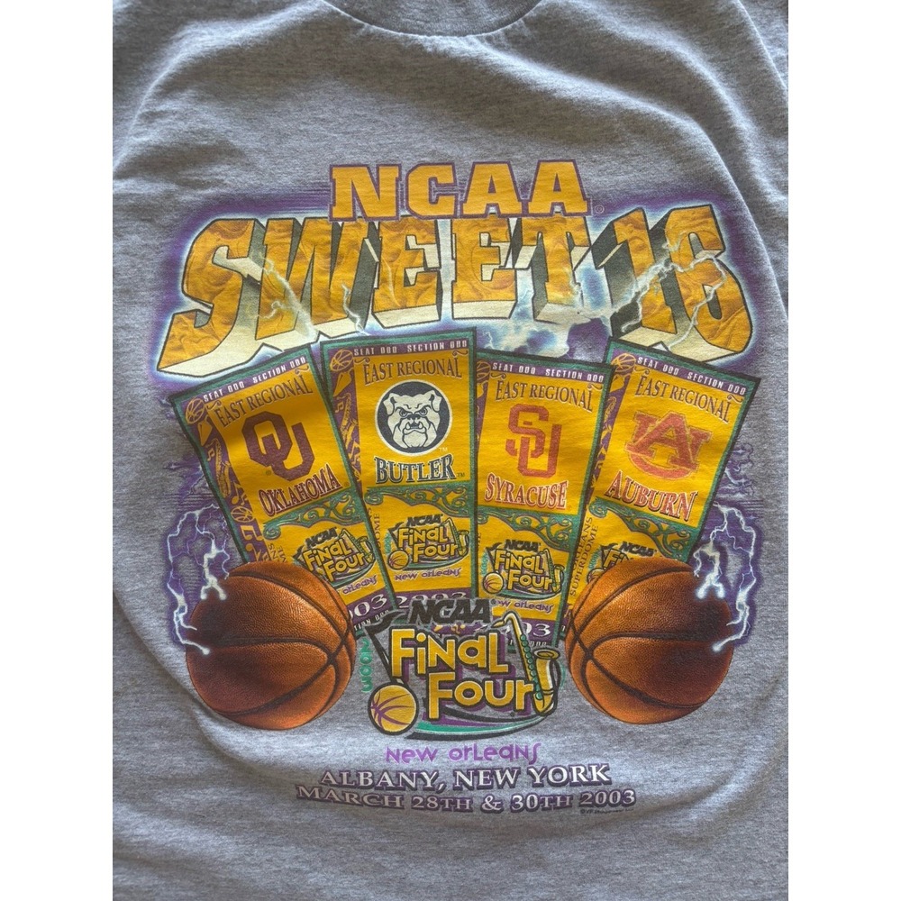 Vtg‎ 2003 March Madness Final Four T-Shirt Lee Sport Youth 14-16 Large - Picture 6 of 9